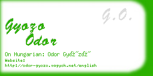 gyozo odor business card